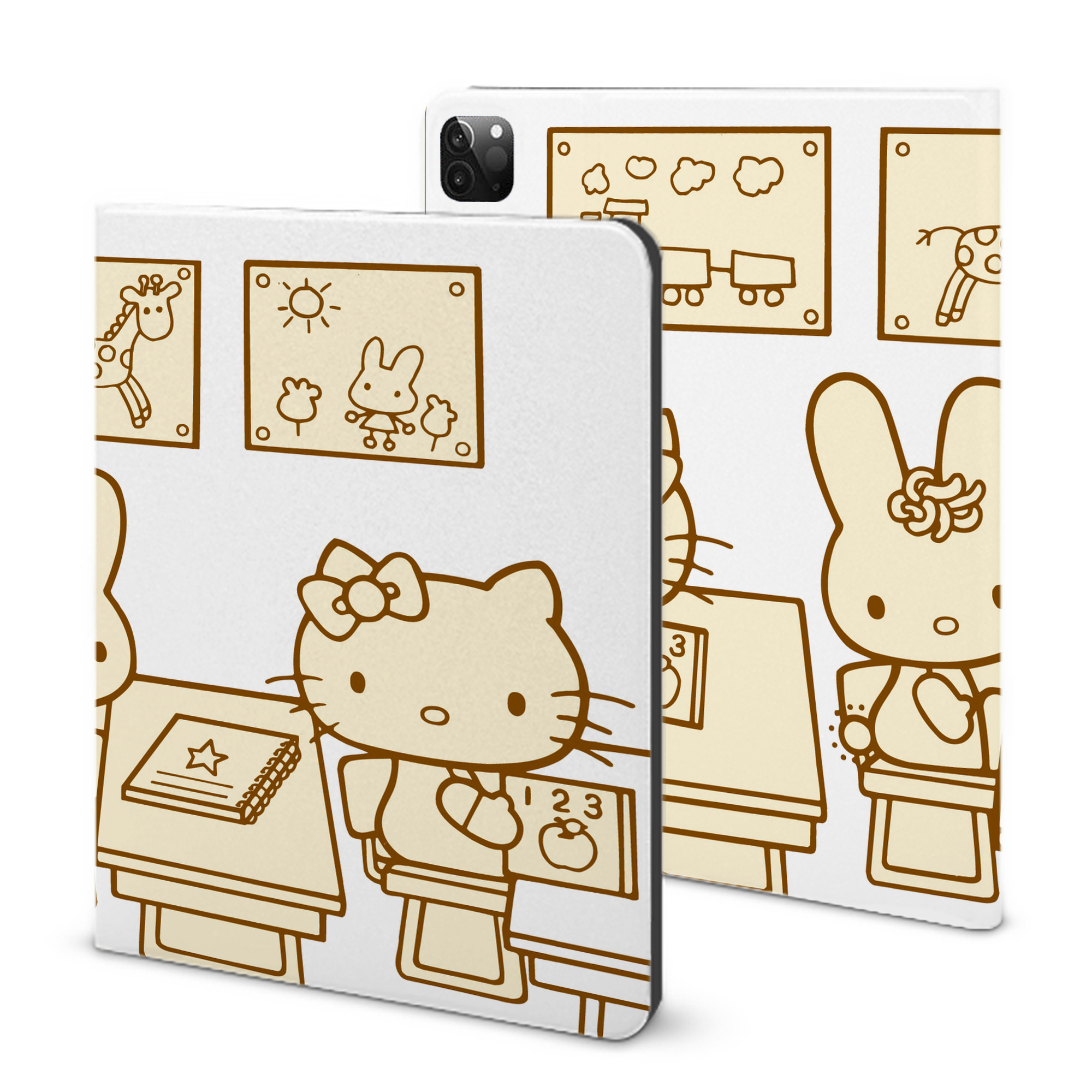（画像用） Hello Kitty ハローキティ IPadケース ペンホルダー付き ブックスタイルデザイン